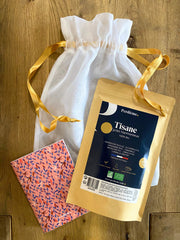 kit sérénité tisane bio carnet et filet de lavage