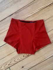 boxer règles coton rouge