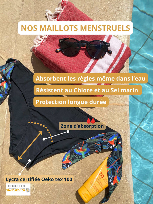 zone absorption maillot menstruelle